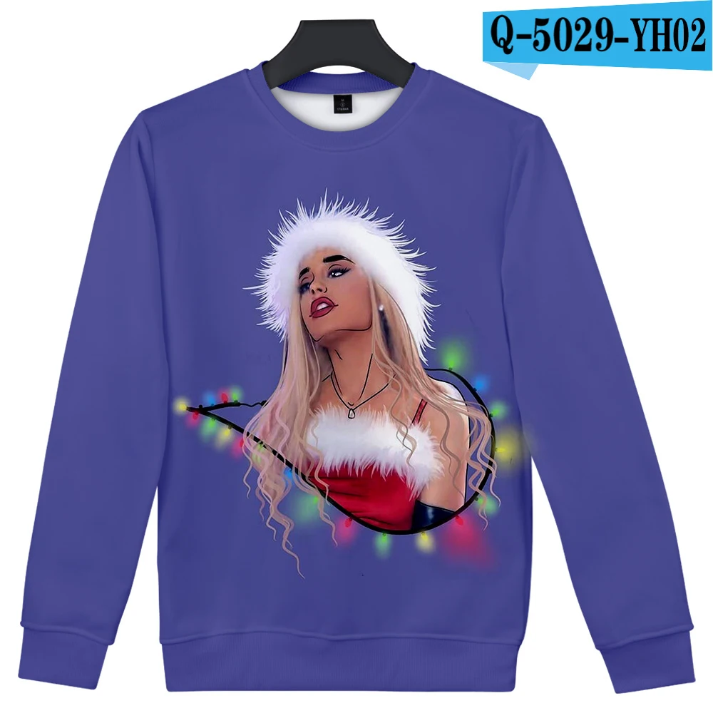 Ariana Grande, 3D принт, женская и мужская одежда,,, повседневные, Harajuku, крутые толстовки, кофты, топы размера плюс 4XL - Цвет: 3D
