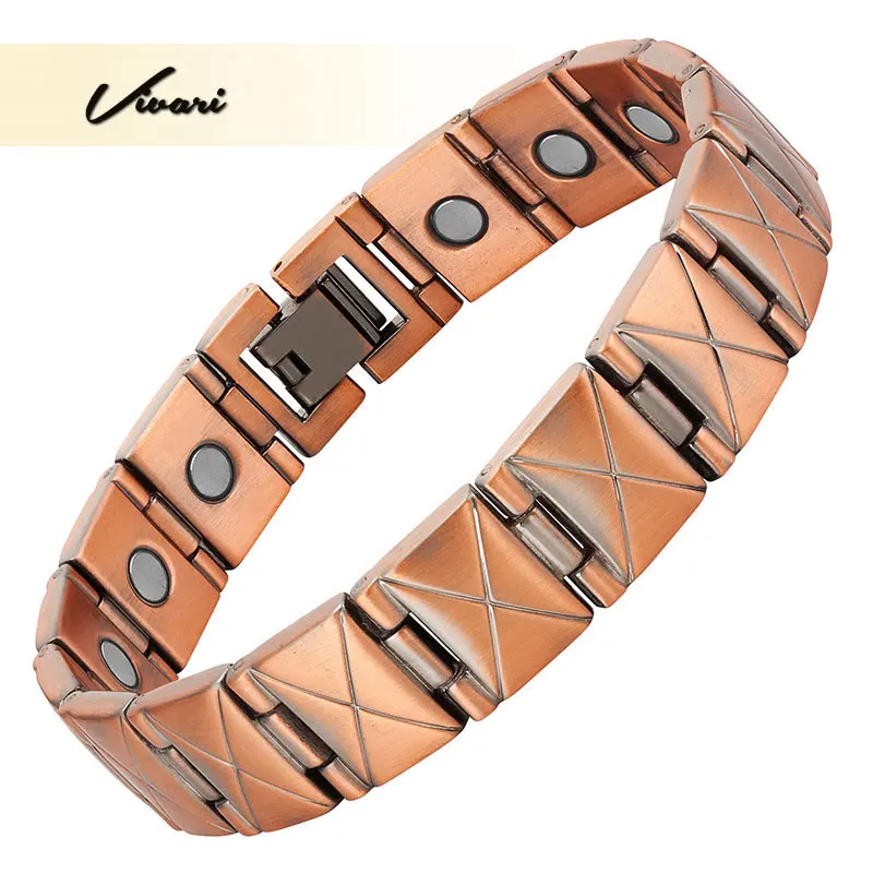Vivari Promote blood circulation Jewelry Cross Square Bracelet For Men