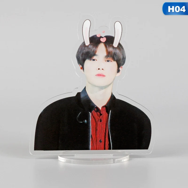 4 Kpop EXO Members Kawaii стоящая фигурка, кукла, акриловая, стоячая, декор стола, Канцелярский набор - Цвет: 4