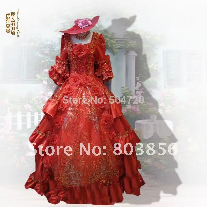 GT-011 1860 S викторианская готика Лолита/Civil War Southern Belle бальное платье на Хэллоуин платья Sz US 6-26 XS-6XL - Цвет: Многоцветный