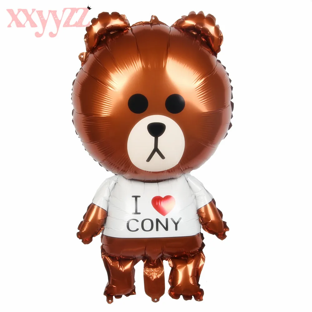 XXYYZZ большой размер мультфильм Медведь Кролик фольги Воздушные шары надувные