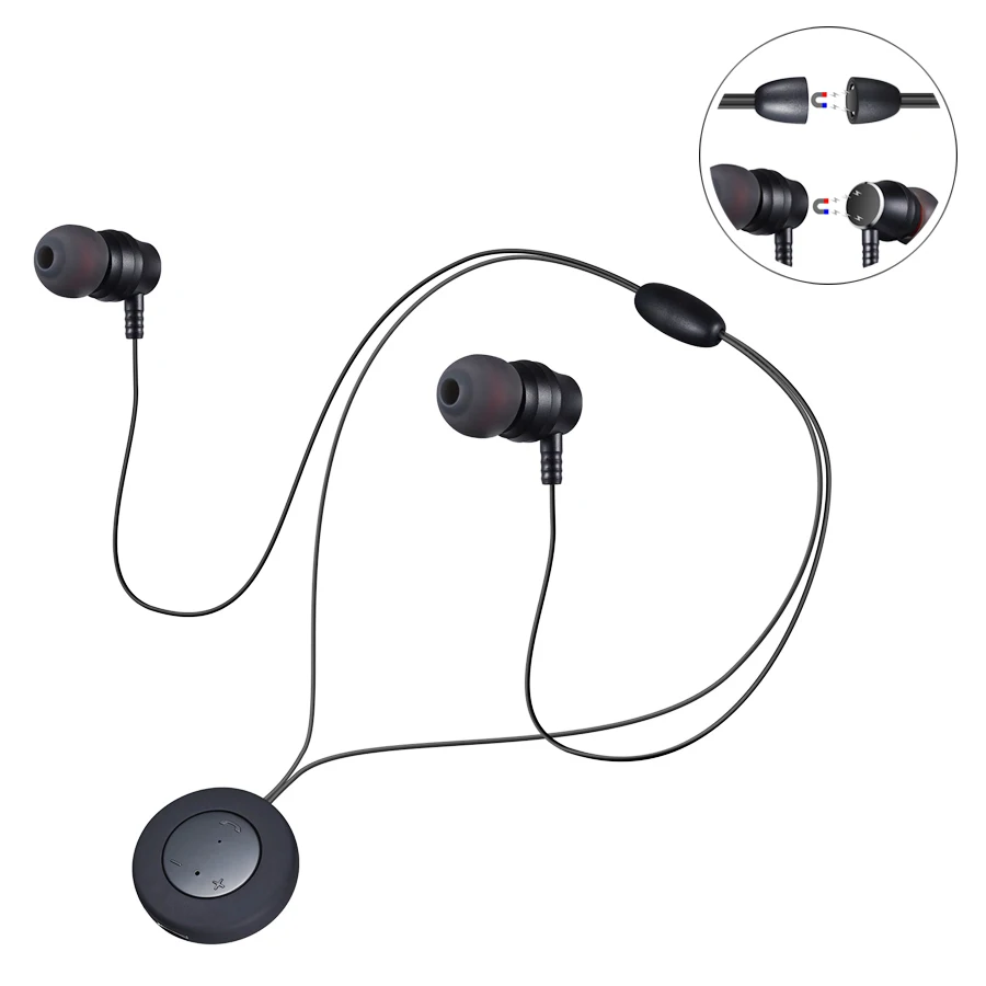Беспроводные наушники MOUDOU Bluetooth металлические спортивные с защитой от пота для
