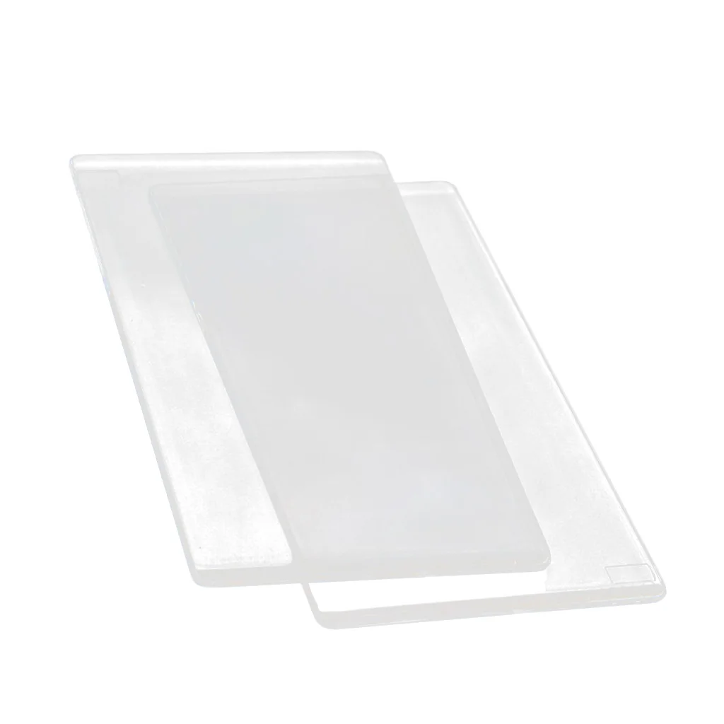 

2 Pieces High Quality Transparent Die Cutting Embossing Machine Plate Replacement Pad Scrapbooking Paper Craft DIY