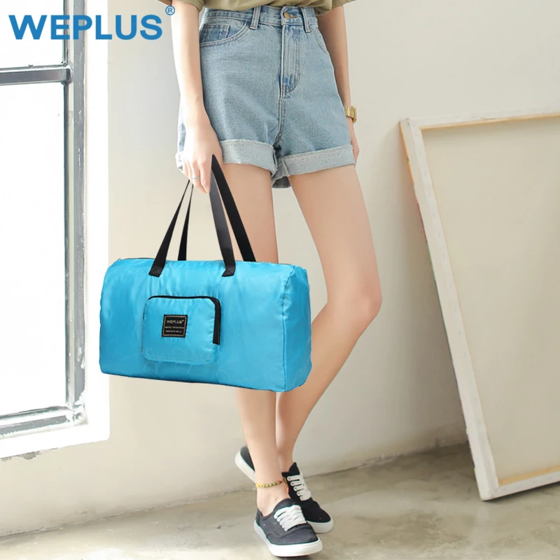 

WEPLUS Travel Bag Women Waterproof Luggage Bag Handbag Foldable Duffle Bag Ultralight Canvas Bag Men Free Shipping