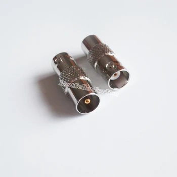 

1Pcs BNC Female Jack To IEC PAL DVB-T TV Male Plug Straight RF Adapter Connector New