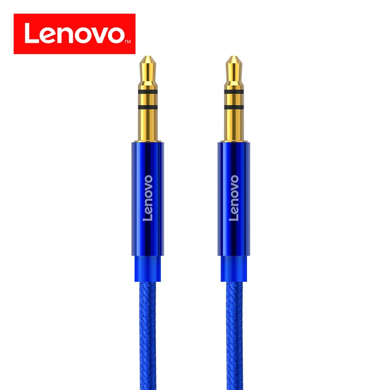 Lenovo 3.5 мм Aux кабель для автомобилей Позолоченные аудио Jack мужчина Динамик