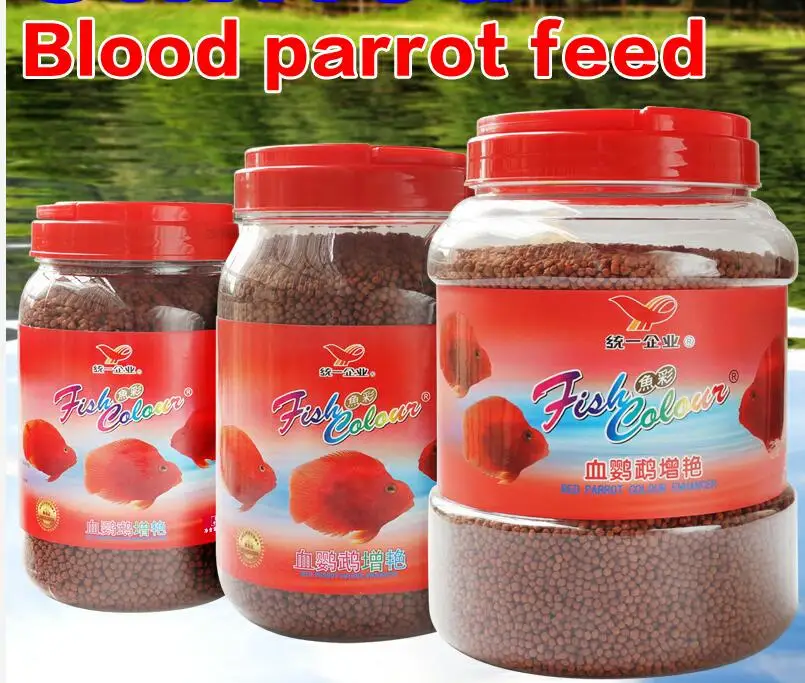 Красная еда для попугая супер усилитель цвета применяется для кормления цветок рог и тропическая рыба высокое питание легкое пищеварение - Цвет: red parrot 388g M