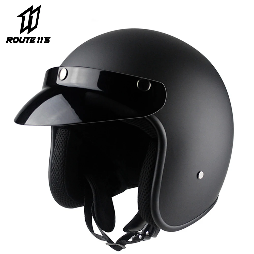 VOSS мотоциклетный шлем Ретро винтажный шлем для мотоцикла 3/4 открытый шлем Шлем КАСКО мото