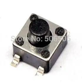 

100pcs/lot 4.5X4.5X5mm 4pin SMD Tactile Tact Mini Push Button Switch Micro Switch Momentary