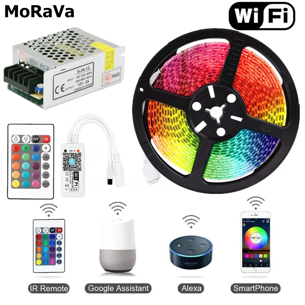 5M 5050 IP65 WIFI RGB Metal Power
