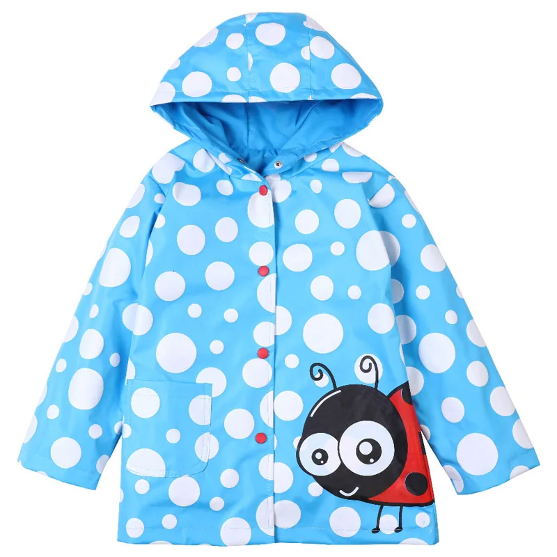 LZH/ весенне-осенние куртки для девочек; ветровка для мальчиков; плащ; детская водонепроницаемая верхняя одежда; пальто; детская одежда - Цвет: Blue