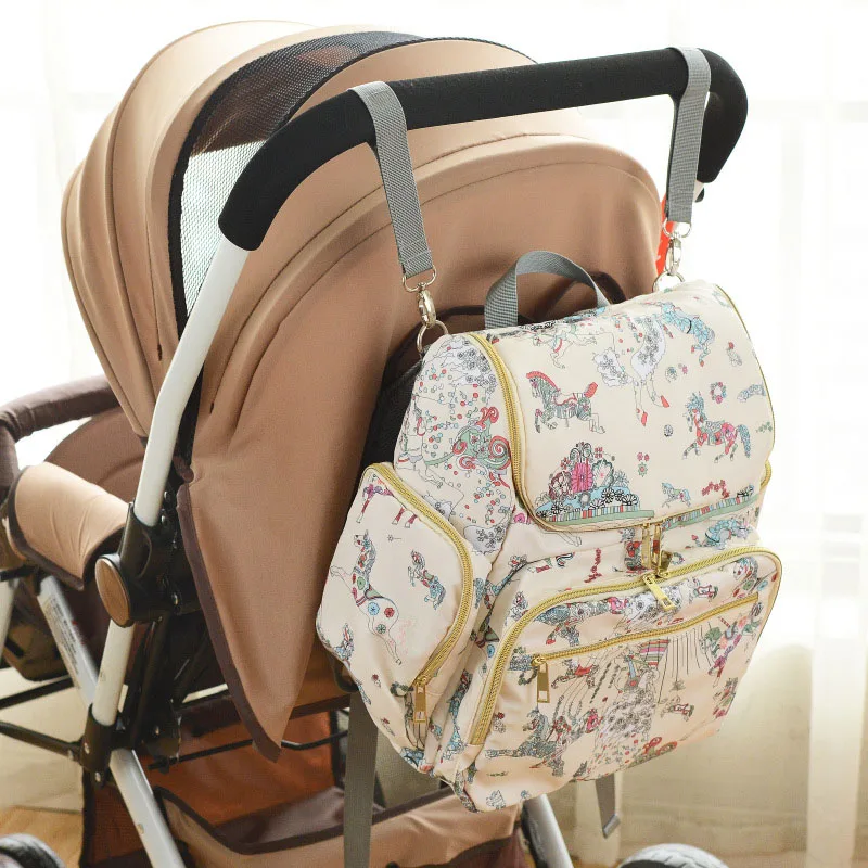 Baby Diaper Bag Multifunction Maternity Bags Baby Care Travel Milk Bottle Warmer Backpack Mummy Large Portable Nappy Bag BB6049 (9)