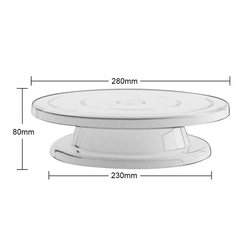 Hifuar пластиковая вращающаяся противоскользящая вращающаяся подставка для украшения торта роторный стол круглая подставка для торта инструменты для выпечки