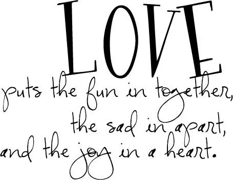 5pcs/lot Love puts the fun Vinyl Sticker Decal wall QUOTE Decor | Дом и сад