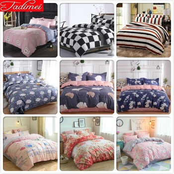

Adult Kids Child Soft 3/4 pcs Bedding Set Sheet Bedspread Bed Linen Single Full Double Queen King Size Quilt Duvet Cover 180x220