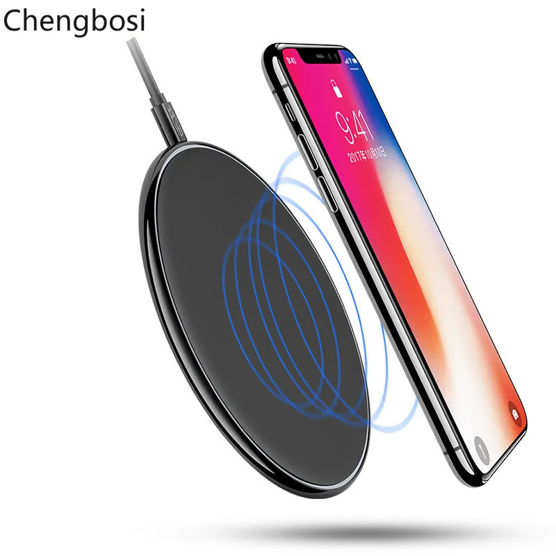 

Wireless Charger Charging Pad for iPhone 8 10 X Samsung S7 S8 5V/1A Adapter Charge Mobile Phone QI Device Universa