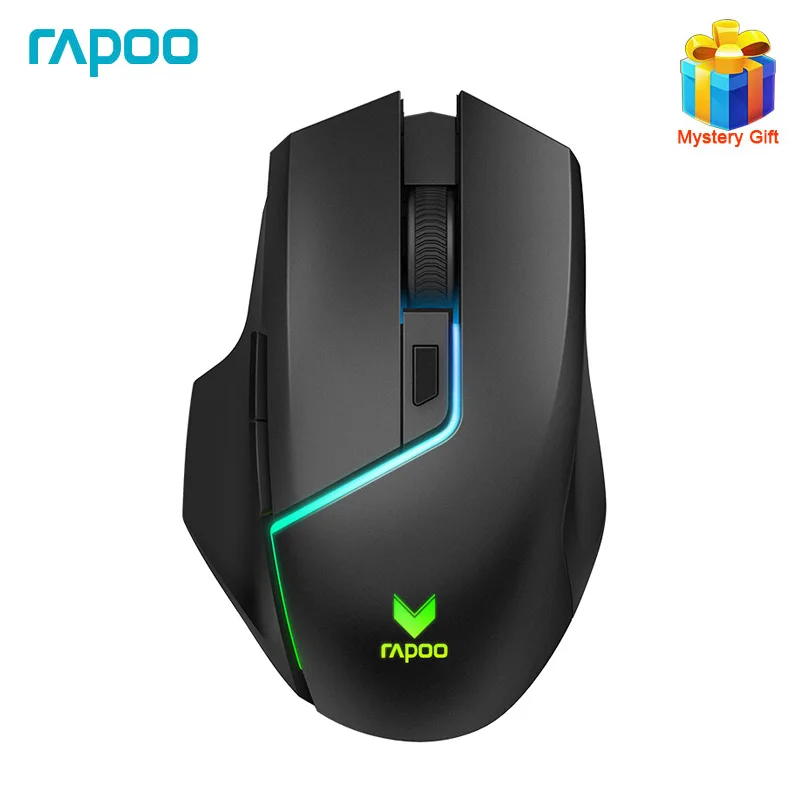 

Rapoo V320 Original Dual Mode Gaming Mouse 2.4G Wireless Mouse with 5000DPI 8 Buttons for Mouse Gamer PUBG Overwatch