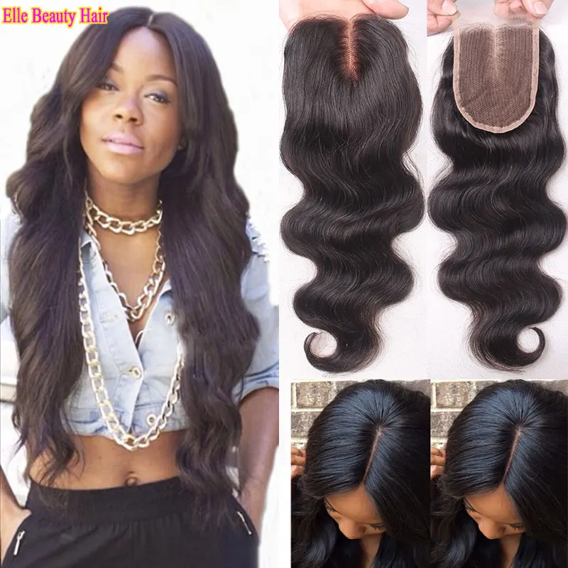 

8A Indian body wave lace closure bleached knots 100% human hair closure 3 way part Indian body wave 3.5x4 closure DHL free ship