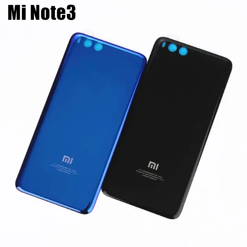 

Back Battery Cover For Xiaomi Note3 Mi Note 3 Luxury Tempered Glass Case for Mi Note3 Housing Replacement Parts