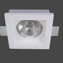 Trimless технологическая линия, светильники направленного света, встроенный гипс потолочная лампа с AR111 светодиодный лампы, установленный заподлицо 9 Вт/12 Вт, Квадратный светодиодный закрепляемый Точечный светильник, под покраску