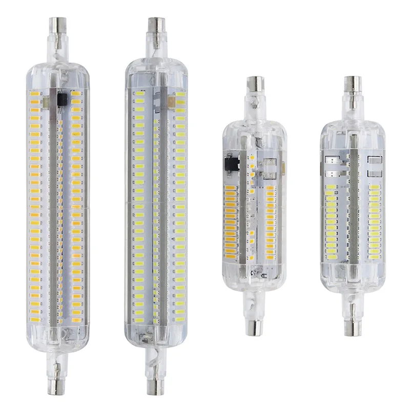 R7S Светодиодная лампа 10 Вт 15 78 мм 118 силиконовая SMD3014 220 В 110 лампада Led замена
