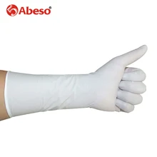 Abeso 50 шт плюс толстые эластичные большие белые Удлиненные перчатки латексные/ПВХ Гольфы белого цвета этикет перчатки для вождения