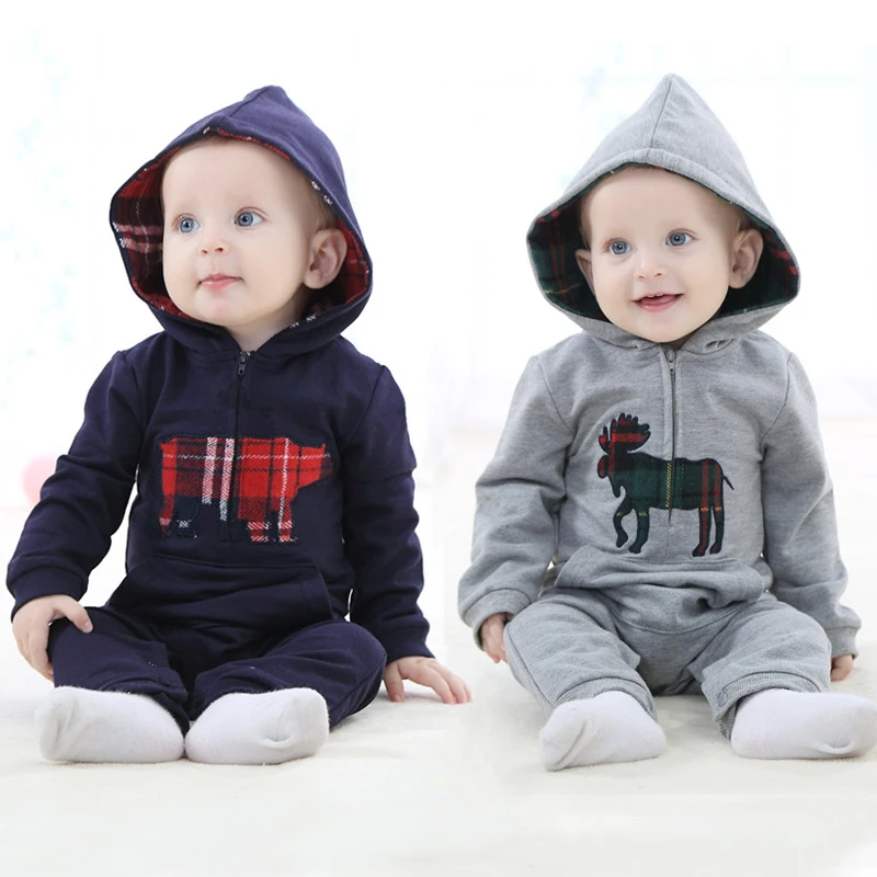 الطفل الخريف طويلة الأكمام الوليد بيبي بوي فتاة زي الحيوان رومبير playsuit الملابس مقنعين لطيف الطفل الخريف طويلة الأكمام الوليد بيبي بوي فتاة زي الحيوان رومبير playsuit الملابس مقنعين لطيف