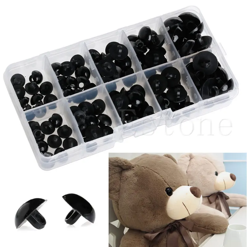

M89CDIY 100Pcs 9-15mm Plastic Safety Eyes Washer For Teddy Bear Doll Toy Puppet