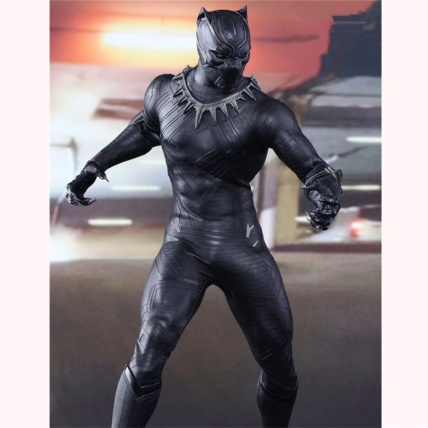 

1/6 Hot Cloth Black Panther Infinite Wars Movie Model PVC Action Figure Toys For Boys Gift 30cm