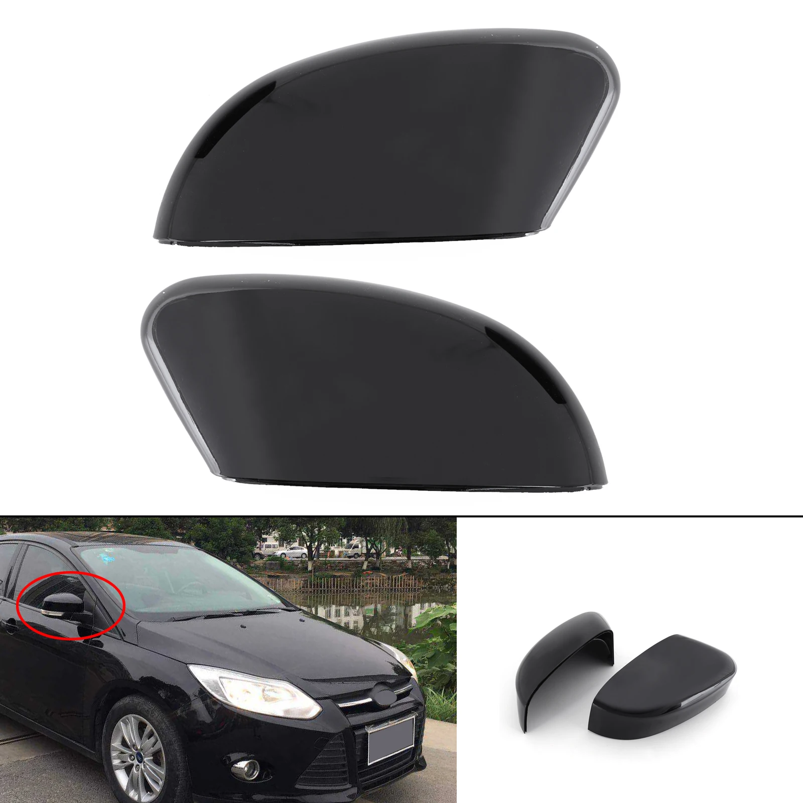 Крышка зеркала заднего вида для Ford Focu 2012 2013 2014 BM5117K748AA BM5117K747AA | Автомобили и