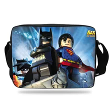 Новая модная школьная сумка-мессенджер с изображением Бэтмена из мультфильма для мальчиков и девочек, детская сумка через плечо с принтом