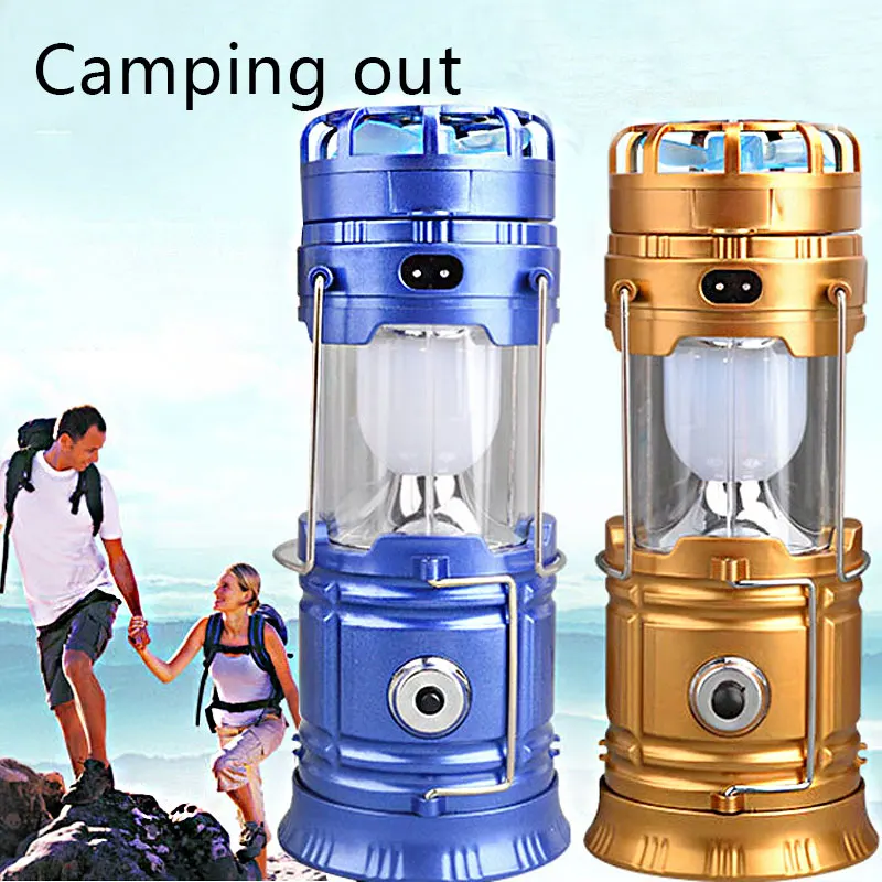 

Camping Lights Tent Lamp Portable Lantern Outdoor Travel Super Bright Multi-Function Solar Fan