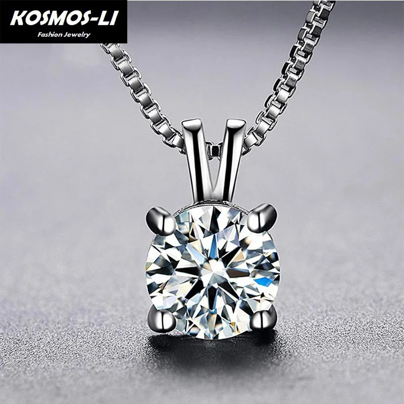 Trendy Classic Permanent 2 Carat Solitaire Hearts and Arrows Cubic