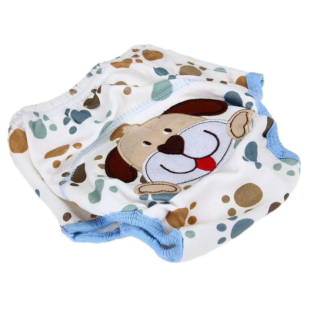 Layer learning panties of washable cotton waterproof dog pattern for