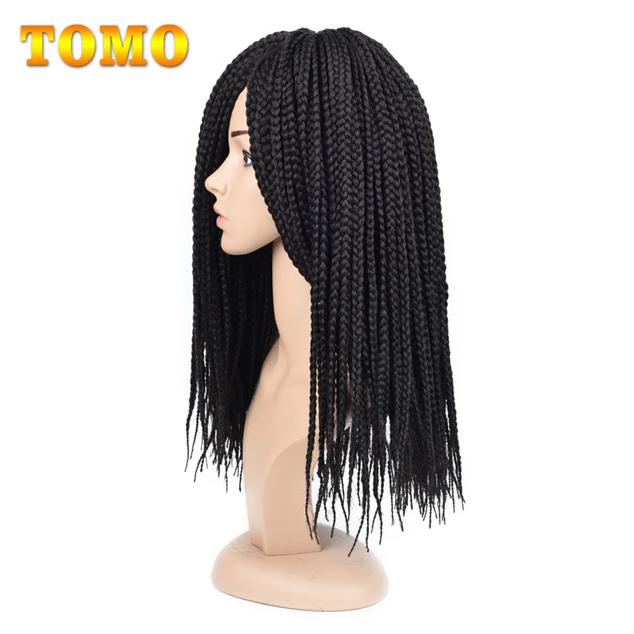 

TOMO 14 18 22'' Medium Box Braid Crochet Hair Extensions Synthetic Crochet Braids 22Roots/Pack Soft Braiding 8Packs Full Head