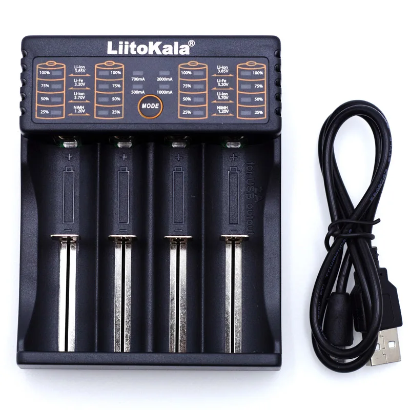 

Liitokala Lii-402 18650 Charger 1.2V 3.7V 3.2V 3.85V AA / AAA 26650 10440 14500 16340 25500 NiMH lithium battery Smart charger
