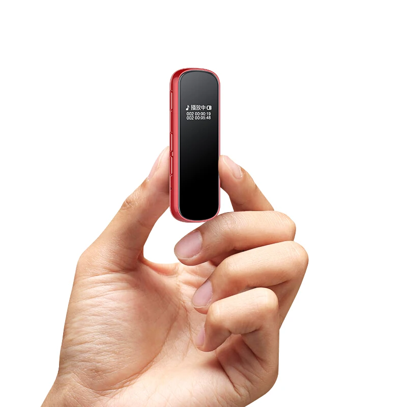 Yescool B2 8|16|32GB Dictaphone Mini Digital Voice Recorder with clip Voice Activated Support HD recording Black Red Green