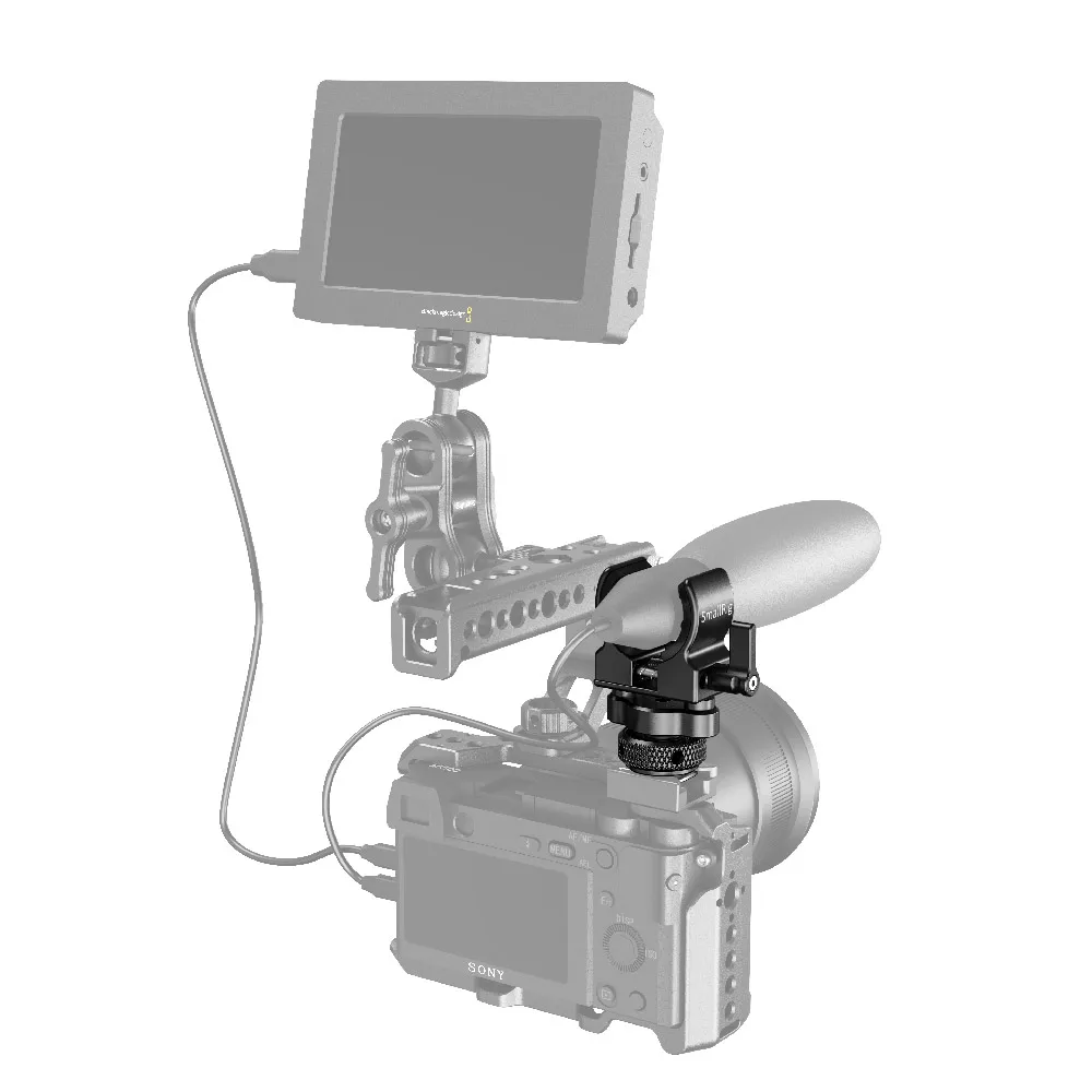 Suporte do Microfone Fria com 19-25mm de Diâmetro Smallrig Gaiola Câmera Dslr Sapata Microfone Choque Grampo Holder-2352 - Image 4