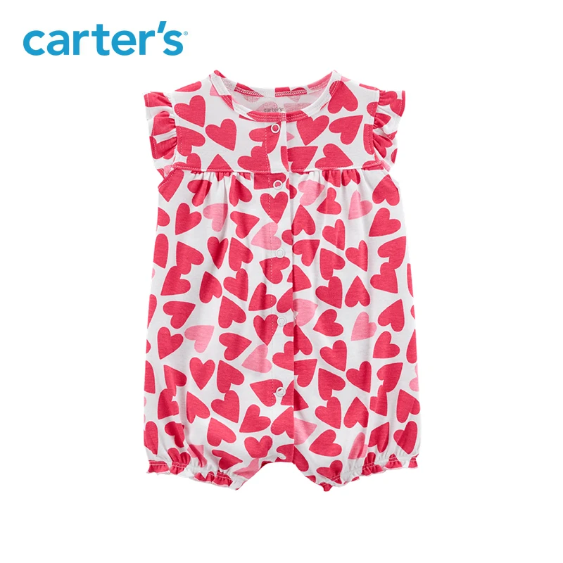 1pcs sweet hearts print Snap-up Cotton Romper Carter's baby girl Summer jumpsuits clothing 118I241 цена 1pcs sweet hearts print Snap-up Cotton Romper Carter's baby girl Summer jumpsuits clothing 118I241 цены онлайн