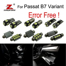 18 шт. светодиодный купольная карта, лампа для чтения, комплект для Volkswagen Passat B7 Variant version Estate(365) только(2011