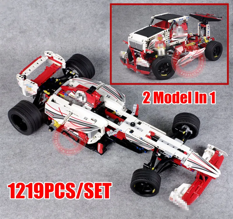 

New Model 2in1 Grand Prix Racer fit legoings technic racing car city model building block bricks boys diy toy children kid gift