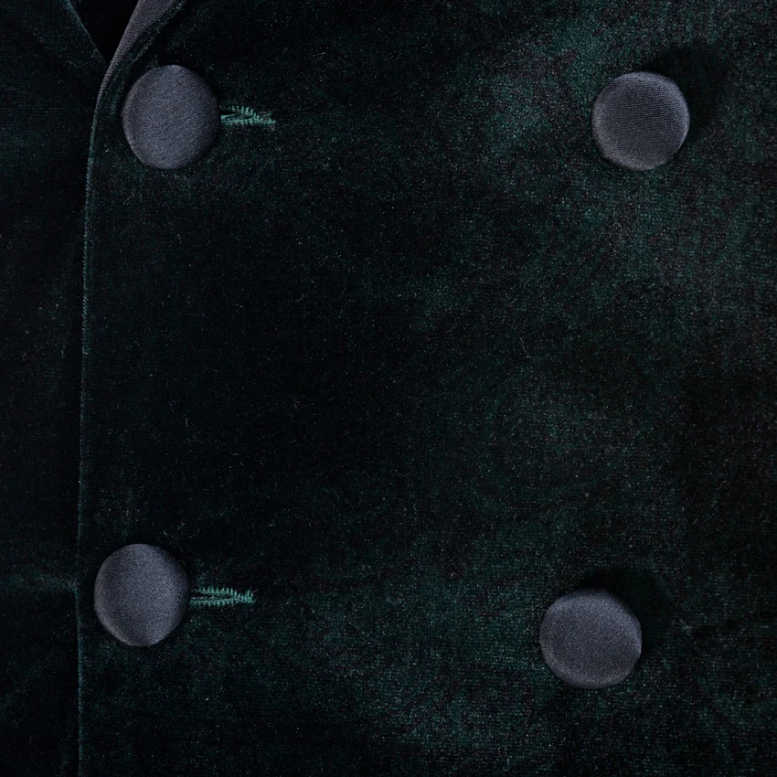 Дизайн бархатная куртка двубортный смокинг жениха костюм на заказ Куртка 1 шт. блейзер