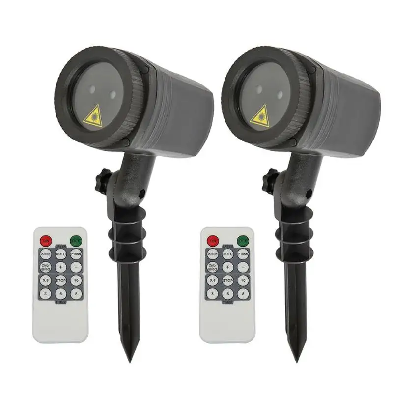 

12 Patterns Starry Sky LED Laser Projector Waterproof Outdoor Lawn Light with Remote Control Garden Landscape Light