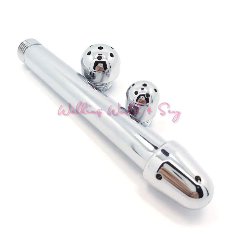 3 Heads Aluminum Enema Shower Vaginal Anal Cleaner Colonic Douche System Cleaner Bathroom Rectal Syringe Anal Sex Toys Unisex (3)
