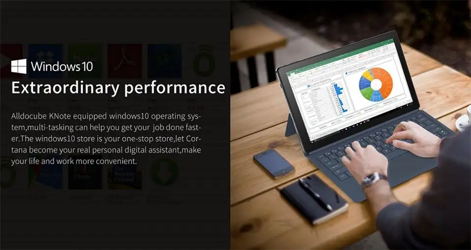 Alldocube KNote GO Intel Apollo Lake N3350 двухъядерный 4 Гб оперативная память 128 Встроенная 11,6 дюймов оконные рамы 10 планшеты с клавиатурой