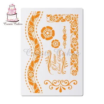 

Flower Vine Stencils For Walls Painting Scrapbooking Stamp Album Decorative Embossing DIY Craft Paper Card Flower Template