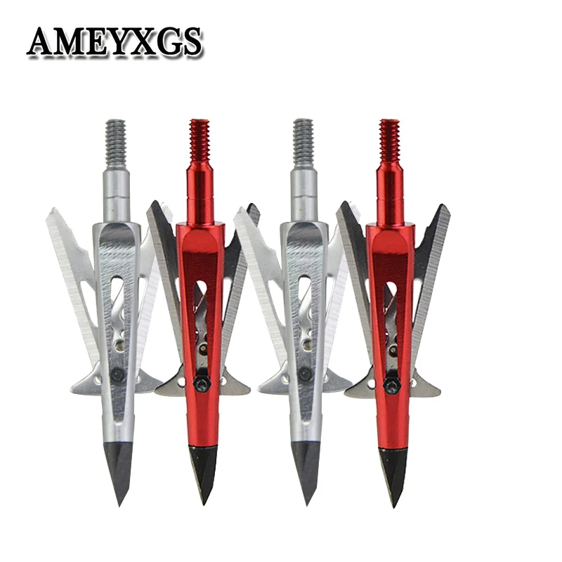 

6pcs Archery 2 Blades Arrowhead Hunting Shooting Training Broadhead Compound/Recurve Bow Accessories Arrow Head