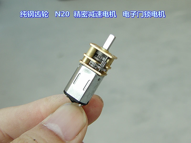 

2pcs Micro DC 3V-6V Speed Reduction Motor with Full Metal Gearbox Replacement N20 Shaft Diameter Reduction Gear Motor for RC Car
