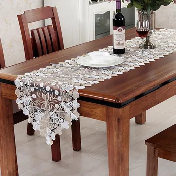 

European Minimalist Modern TV Cabinet Coffee Lace Tablecloth Dining Table Runner Mats Cloth Christmas Wedding Home Decoration