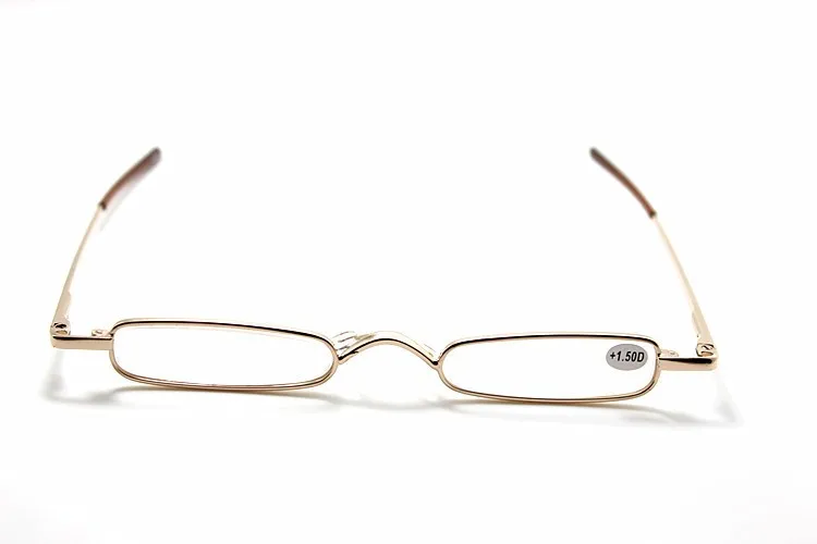 Лидер продаж металлический каркас тонкий Для женщин Для мужчин очки для чтения пресбиопические очки мини-Сверхлегкий чехол 1,5 2,0 2,5 3,0 3,5